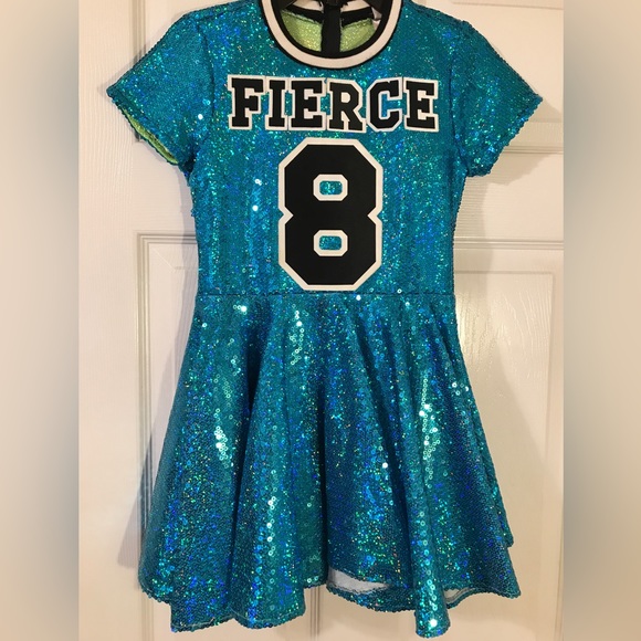 Blue Sequin Dress - Picture 2 of 5